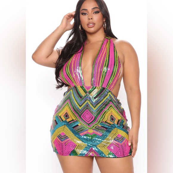 Multi Color Dress - Picture 2 of 2